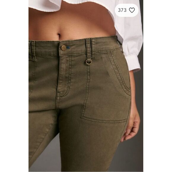 NEW Anthropologie Pilcro Jefferson Pocket Zip Front Cargo Utility Pants Size 34 - Picture 7 of 8